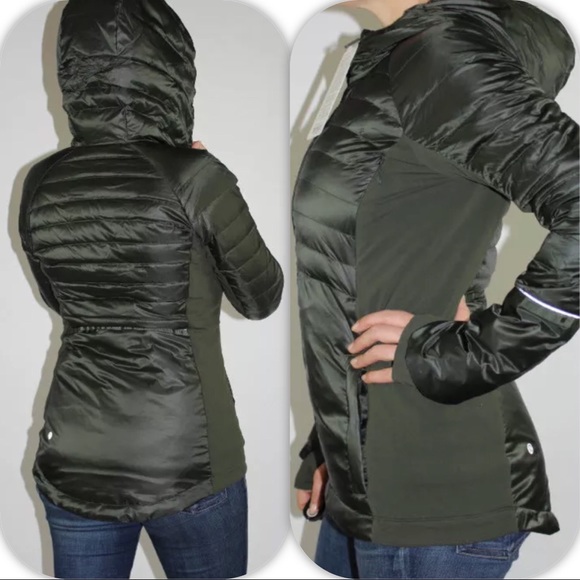 lululemon athletica Jackets & Blazers - NWT GATOR GREEN LULULEMON DOWN FOR A RUN JACKET 2